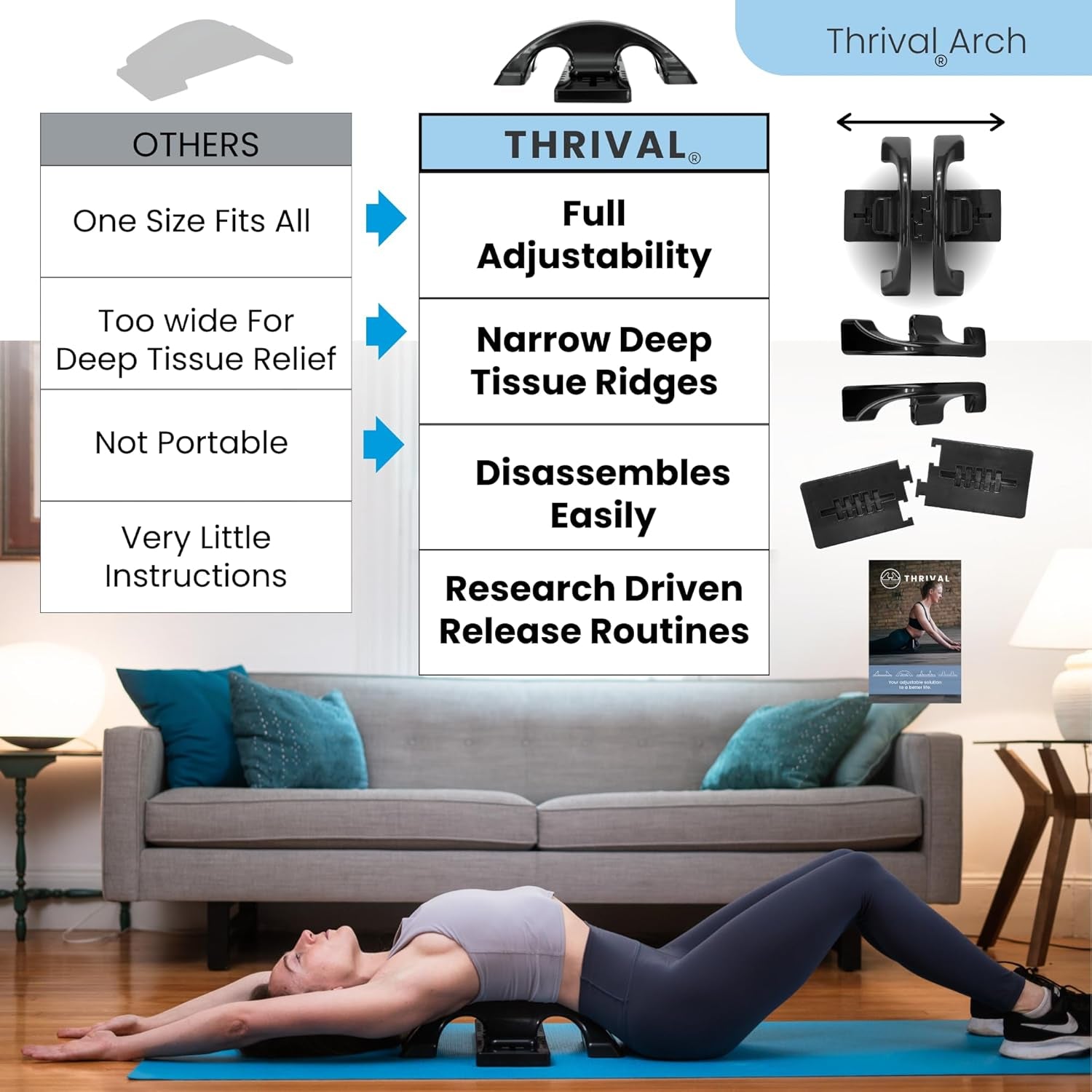 Back Stretcher - Fully Adjustable Back and Neck Stretcher