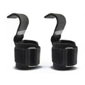 2 PCS Weight Lifting Hooks Weight Strap Pull-Ups Power Lifting Gloves