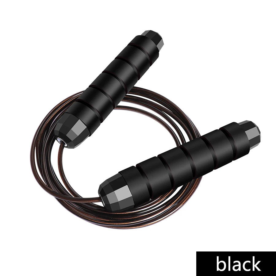 Adjustable Steel Wire Jump Rope for Speed, Fitness & Training