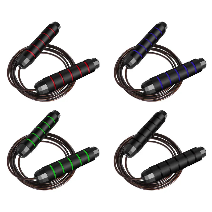 Adjustable Steel Wire Jump Rope for Speed, Fitness & Training