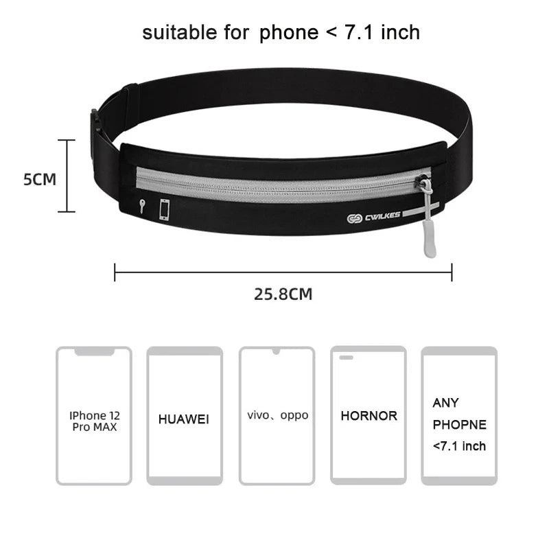 Running Belt Bag for Phone, Sports Fanny Pack for Men & Women