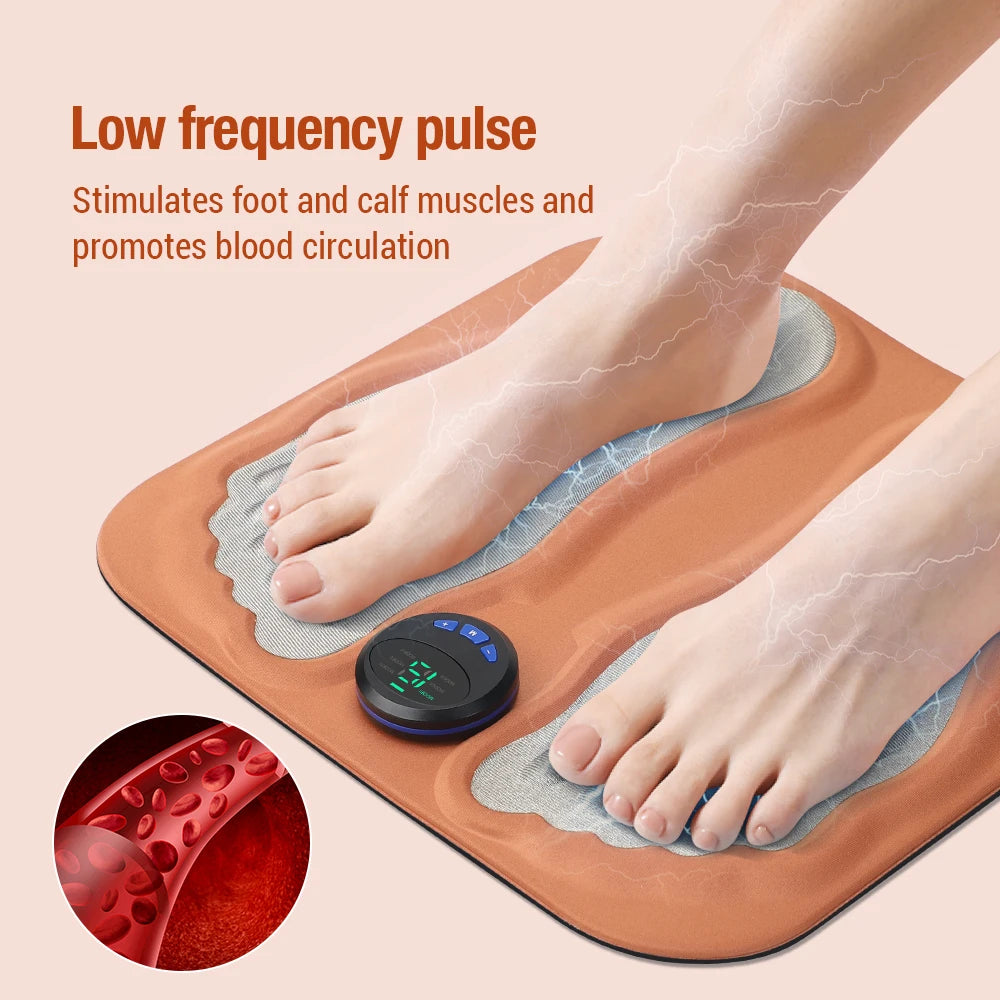 3D Smart Foot Massager Pad 6 Modes 15 Levels, Rechargeable