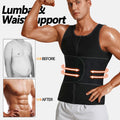 2-in-1 Neoprene Sweat Vest for Men, Adjustable Waist Trainer