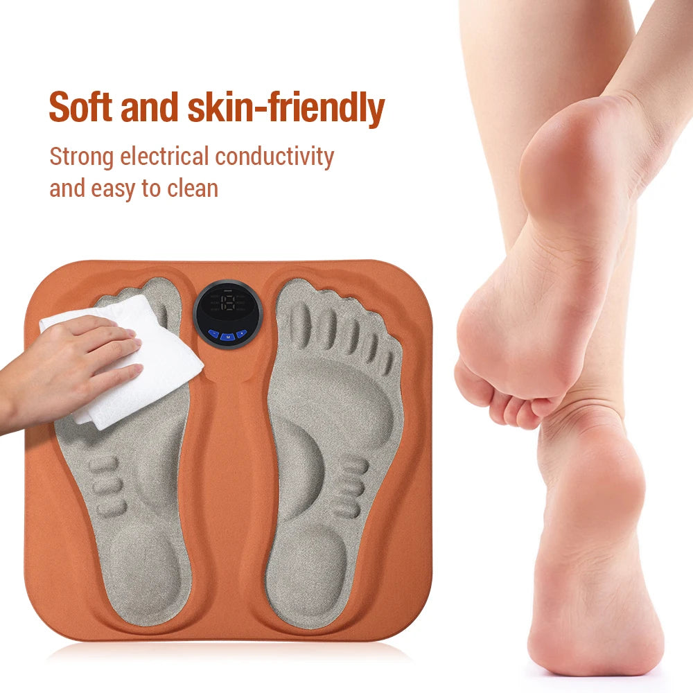 3D Smart Foot Massager Pad 6 Modes 15 Levels, Rechargeable