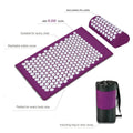 Yoga Massage Mat with Pillow for Stress Relief & Back Pain
