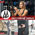 Heavy Duty D-Ring Gym Handles for Cable Machine & Bands