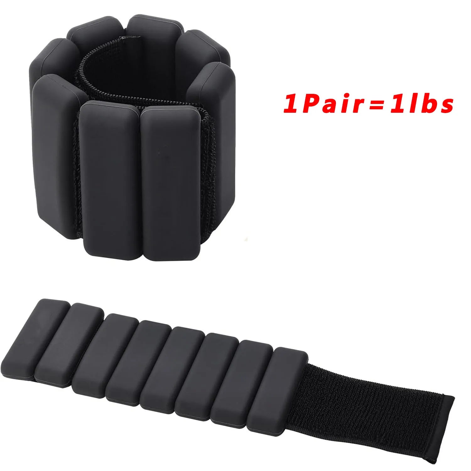 Adjustable Silicone Wrist & Ankle Weights for Workout Resistance