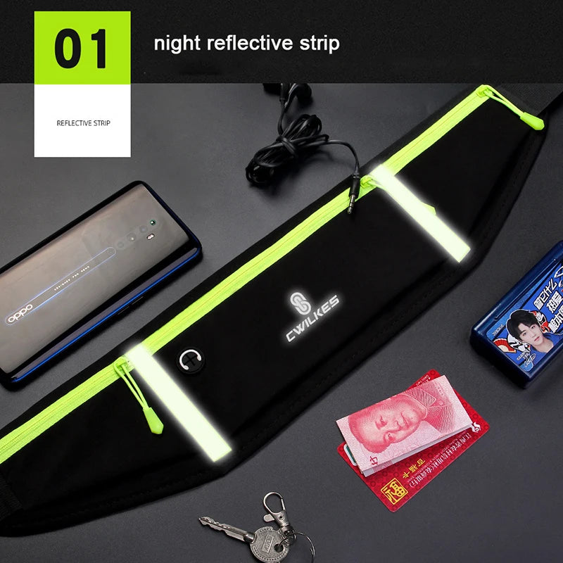  Waterproof Sports Fanny Pack for Women & Men, Gym, Running