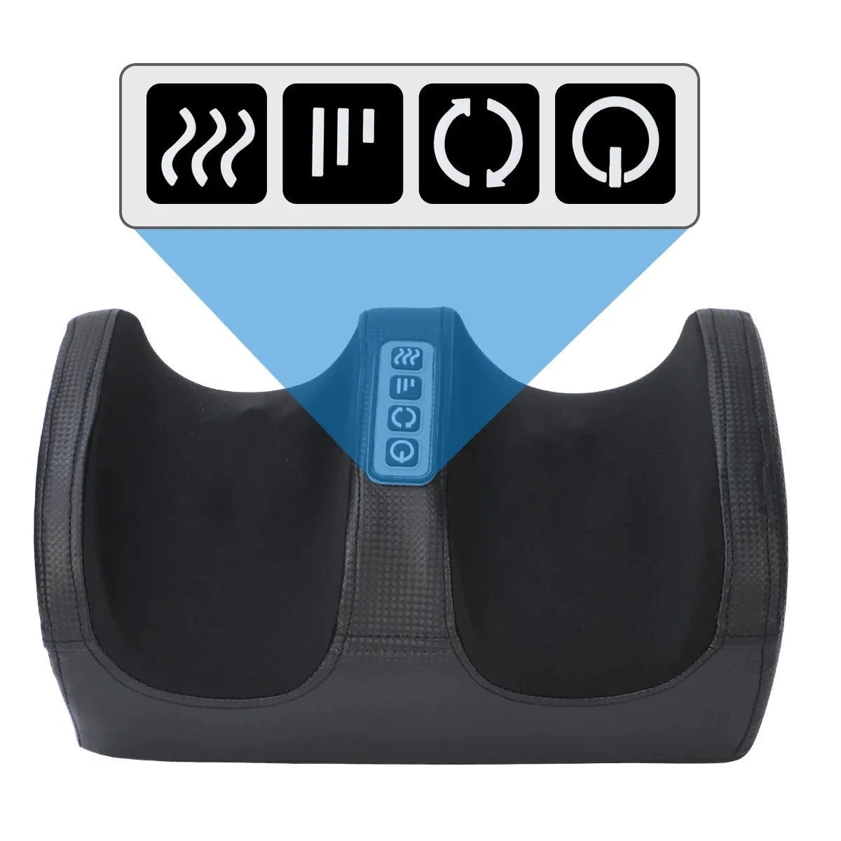 Electric Shiatsu Foot Massager Heated Roller for Calf Pain Relief