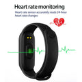 Smart Fitness Band Tracker Heart Rate Blood Pressure Waterproof