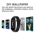 Smart Fitness Band Tracker Heart Rate Blood Pressure Waterproof