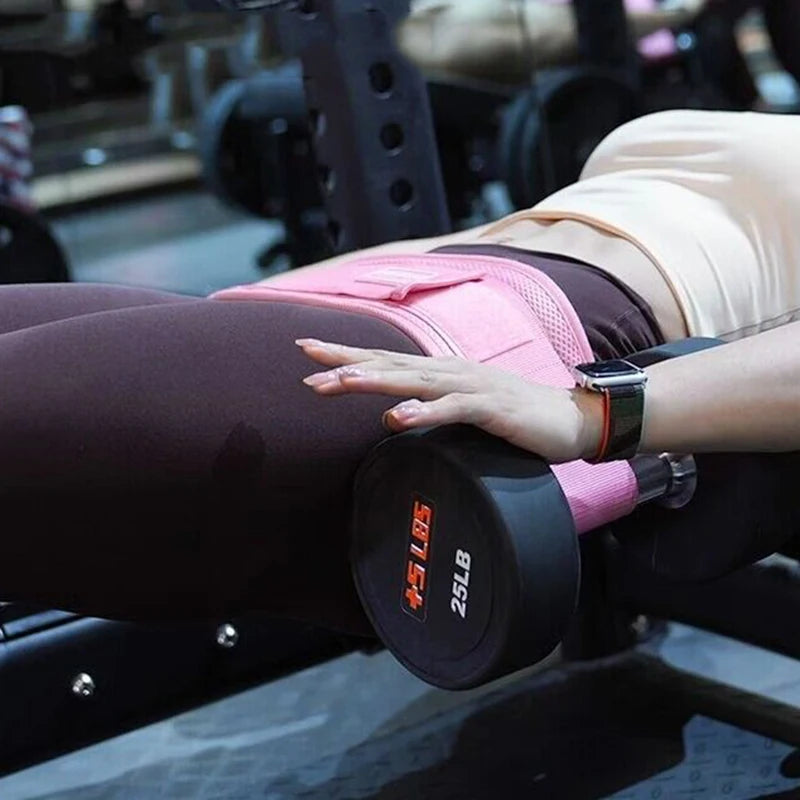 Hip Thrust Belt for Dumbbells & Kettlebells, Glute Workout