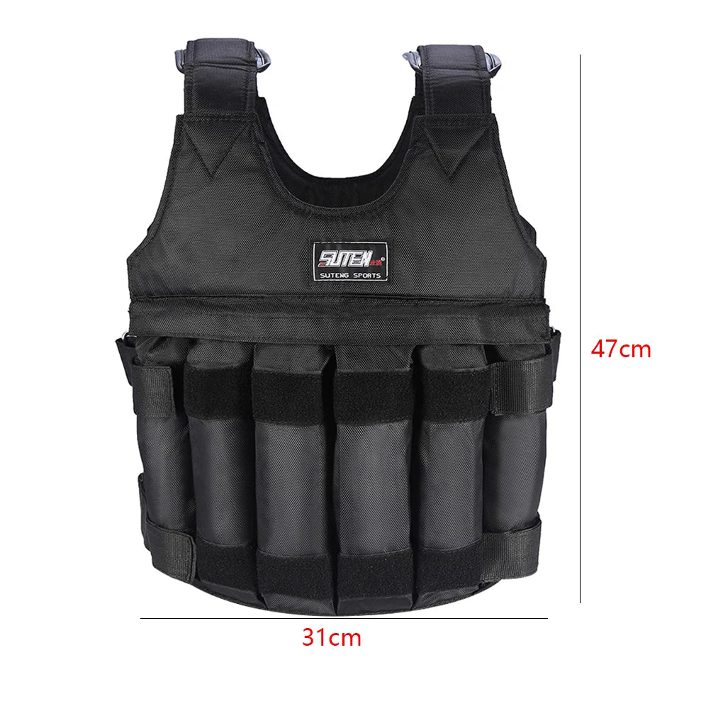 Adjustable 1-20kg Weighted Vest for Women & Men Fitness Training