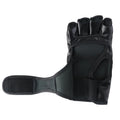 Black MMA Half-Finger Gloves for Men | Tiger Muay Thai Boxing Pads