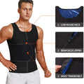 2-in-1 Neoprene Sweat Vest for Men, Adjustable Waist Trainer