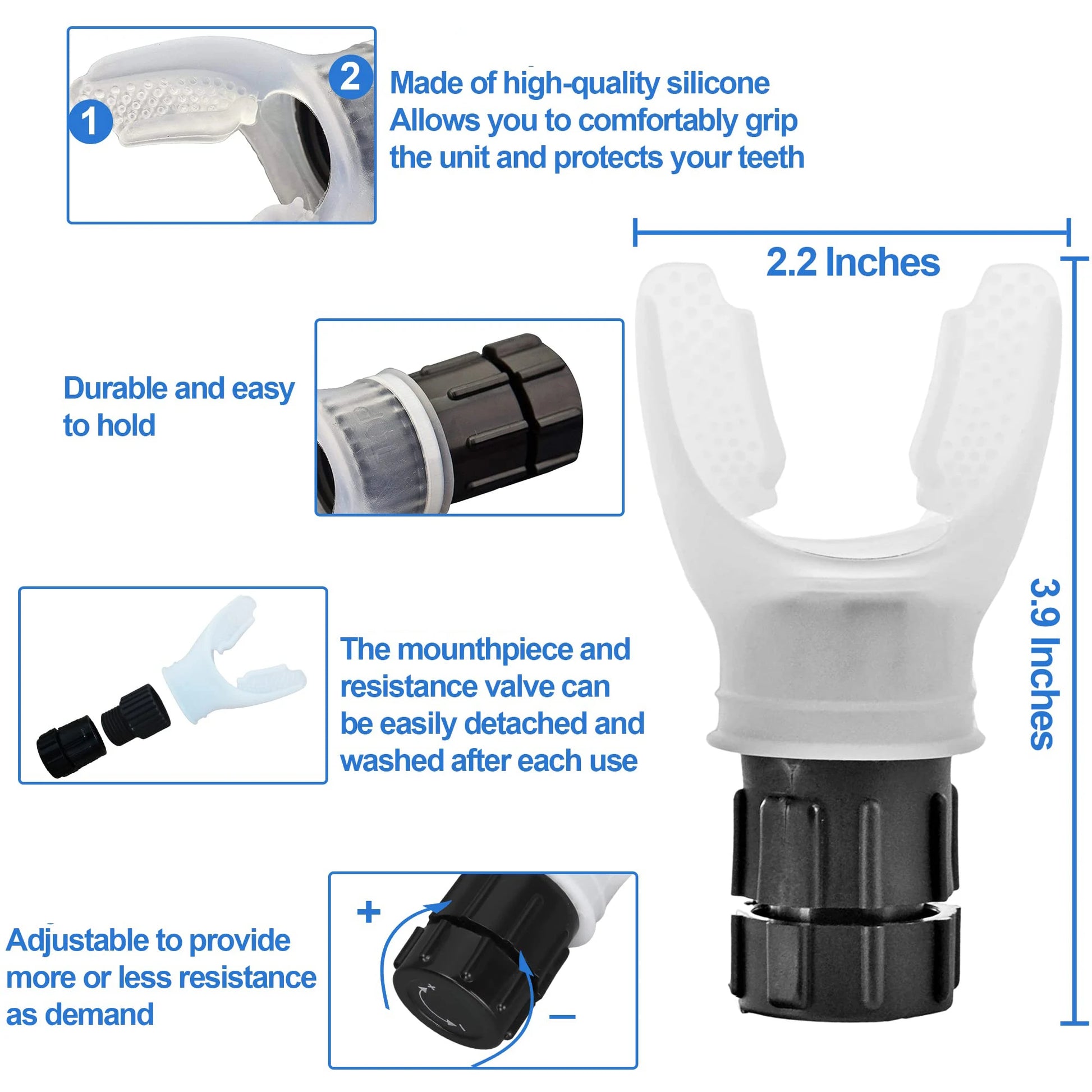 Adjustable Breathing Trainer for Enhanced Lung Capacity