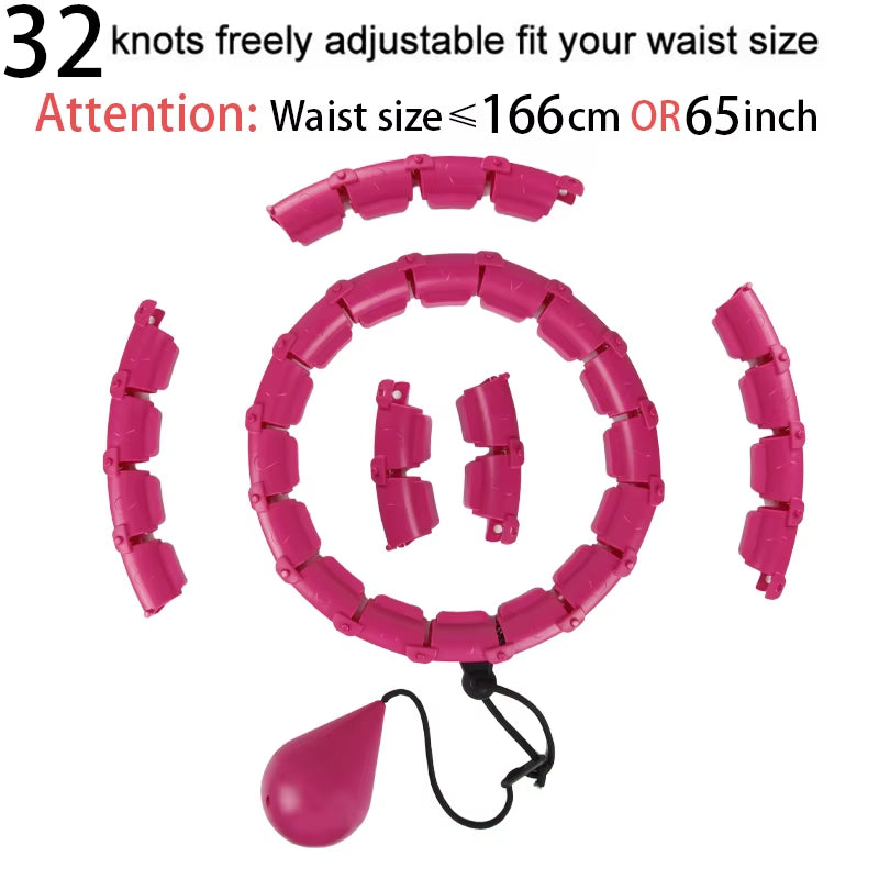 Smart Sport Hoop: Adjustable Weighted Exercise Hoop for Adults