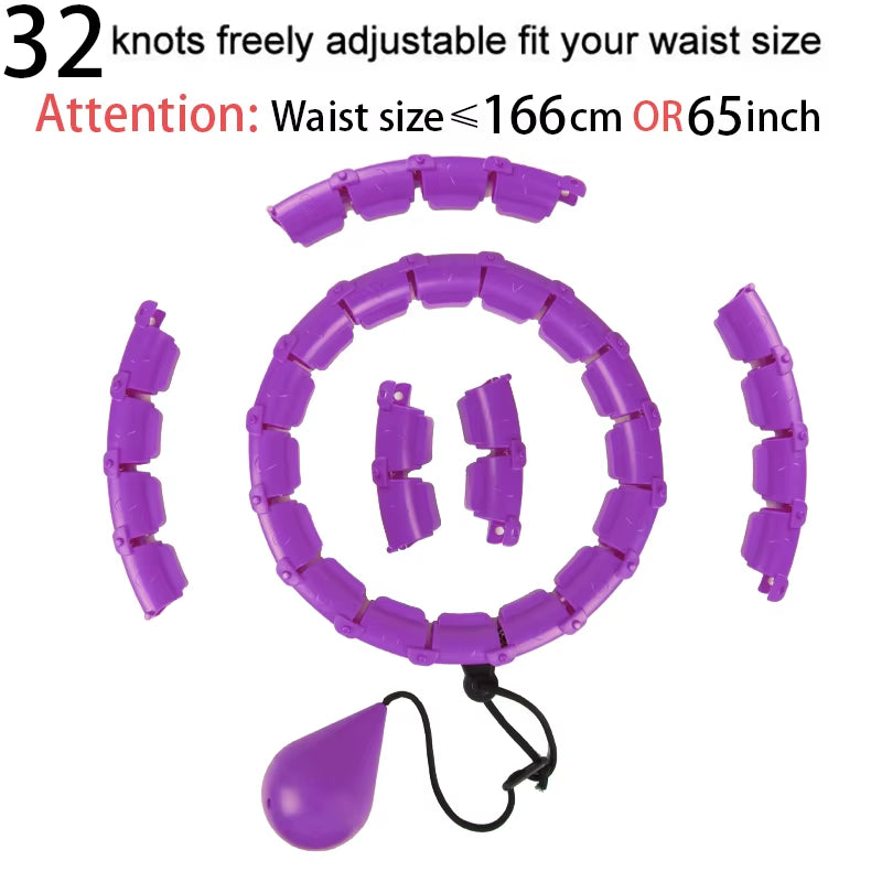 Smart Sport Hoop: Adjustable Weighted Exercise Hoop for Adults