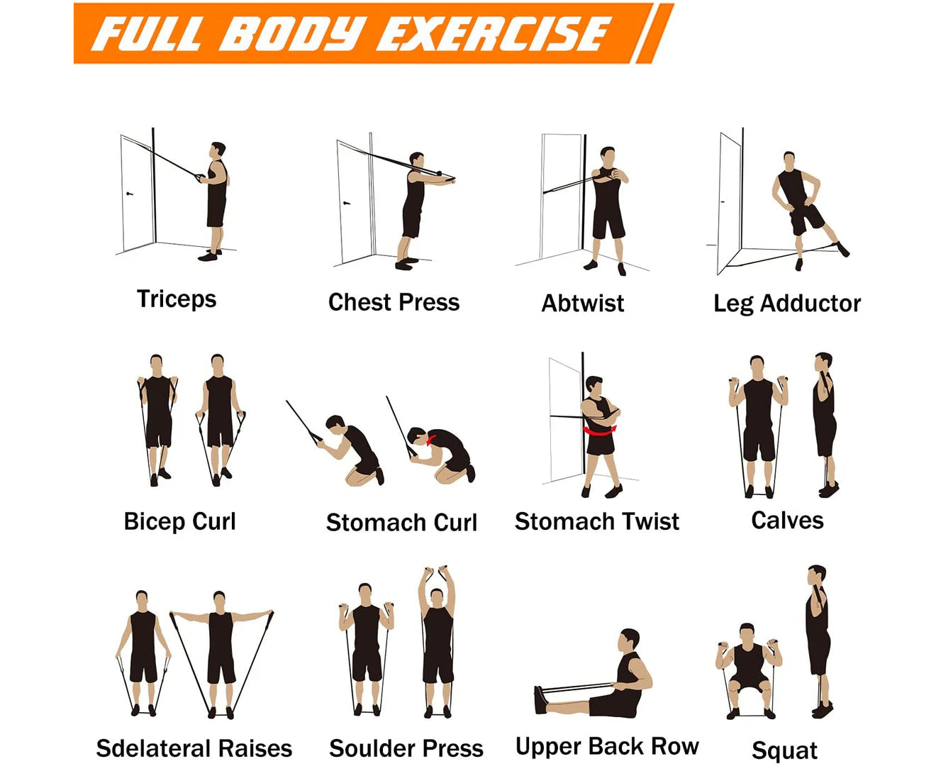 Workout Resistance Bands Set