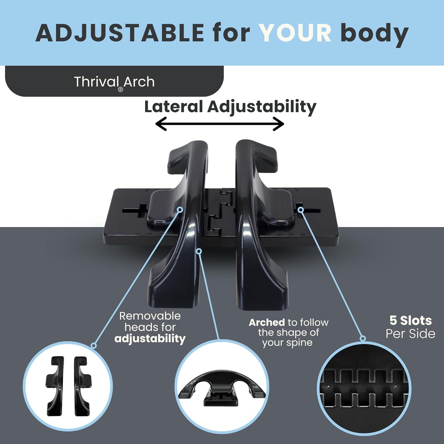Back Stretcher - Fully Adjustable Back and Neck Stretcher
