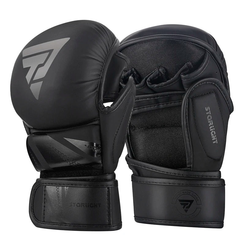 Men's PU Leather MMA Boxing Gloves for Training & Sparring